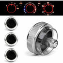 3Pcs Sliver Air Conditioning Heat Control Switch Knob For Ford Focus 2 MK2 3 MK3