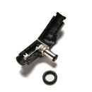 10x Right Angle 2.1x5.5mm 2.1mm DC Power Male Plug Soldering Connector Black l3C