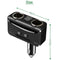 Car LCD Cigarette Lighter Socket Distributor DC 12V Dual USB Charger Power QNF