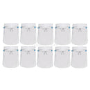 10x Safety Elastic Face Shield Guard Reusable with 20 Mouth Protective Cover