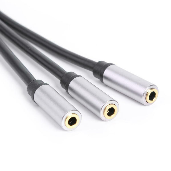 3.5mm Audio Splitter Cable 3.5mm TRS Plug Male to 3x 1/8 Jack Female Adapter