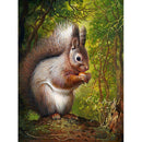 5D DIY Full Drill Diamond Painting Squirrel Cross Stitch Mosaic Kit (W1444)