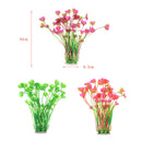 6x Artificial Aquarium Plants Landscaping Plastic Plant For Fish Tank Decor