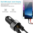 3.6A Fast Charging 2/Dual USB Car Charger LED Metal Universal For Phone Min Q9K9