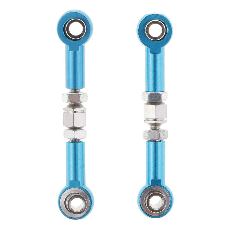 4pcs RC Car Parts for HSP 94123 94103 Metal Steering Pull Rod Servo Linkages