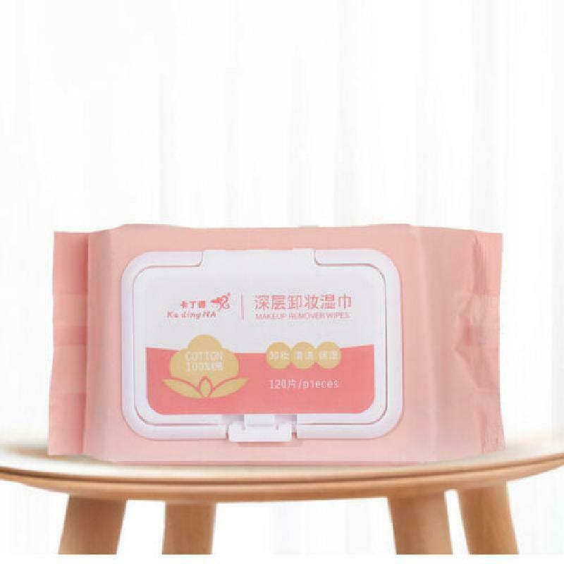 120Pcs/Bag Makeup Remover Wet Wipes Non-Woven Cotton Face Lip Eyes New Cleansing