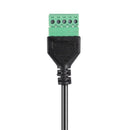 USB 2.0 Type A Male to 5Pin Screw w/30cm Shield Terminal Plug Adapter Cable