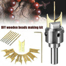 16Pcs/Set Wooden Bead Maker Beads Drill Bit Mill Cutter Woodwork Multi Set H6B4