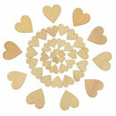 160 Piece Wooden Heart Blank Wooden Heart Embellishment 30/40/50/80 Mm Wood M8D9