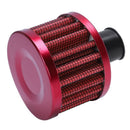Car Motor Cold Air Intake Filter Turbo Vent Crankcase Breather Red C1B5