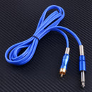 1.8M Blue Silicone RCA Clip Cord Plug fit for Rotary Tattoo Machine Power Supply