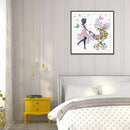 5D DIY Special Shaped Diamond Painting Girl Embroidery Craft Kit Home Decor