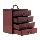 4 Layers Trinket Jewelry Storage Box Chest Treasure Organizer Container