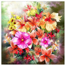 Flowers 5D Round Diamond Painting DIY Craft Needlework Cross Stitch Set