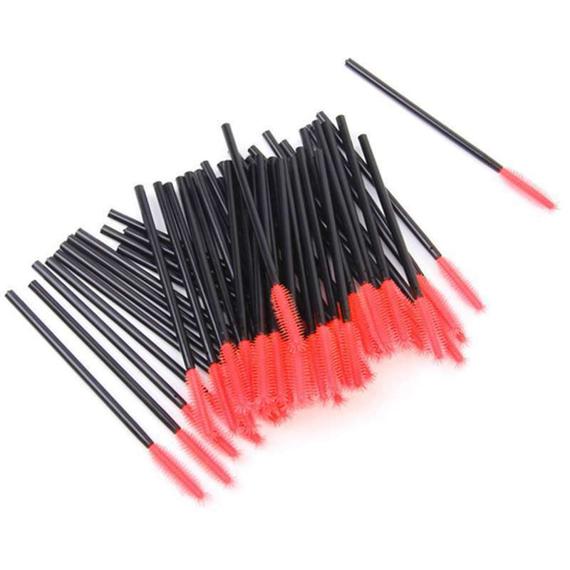 50 pieces Disposable Eyelash Brushes Mascara Brush Makeup Tool Type 1 T8T5