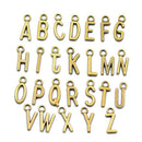 100pcs Bronze Alloy Alphabet Charms Pendants Letter Beads for Jewelry Making
