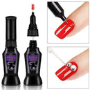 Nail Glue 2 Ways Sticky Crystal Nail Art Decorations Drying Adhesive Manicu J5L7