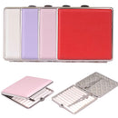 Pink Leather Cigarette Case Stainless Steel Cigarette Box Smoking Case Pro HOT