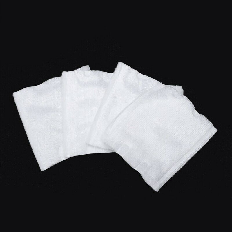 100 Pcs White Rectangle Facial Clean Bag Type Cotton Pads T2I7