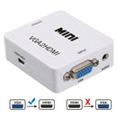 HDMI to VGA Male to Female Adapter Cable with Audio Port K7F5