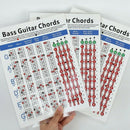 Electric Bass Guitar Chord Chart 4 String Guitar Chord Fingering Diagram Ex N6X6