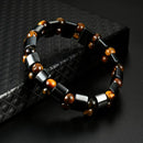 Couple Bracelets stone Magnetic Black Gallstones Elastic Bracelet Jewelry