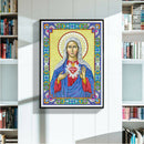 5D DIY Special Shaped Diamond Painting Religious Cross Stitch Mosaic Kit