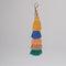 Stylish Hand Made Colorful Bohemian Pom Pom Tassel Bag Charm Keychain