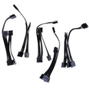 15pin SATA 1 Male To 5 Female Splitter Hard Drive HDD SSD Power Adapter Cabl Ew