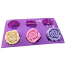 Rose Flower Silicone Molds Wedding Cupcake Topper Fondant Cake Decorating TS Ew