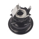 6.35mm 1/4'' Mono Output Jack Socket Plate for caster  Guitar Black
