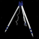 Portable Adjustable Aluminium Alloy ABS Fishing Rod Holder Rack Stand Tripod