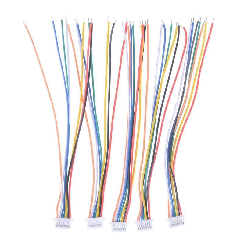 5Pcs Mini Micro JST 1.0 SH 1.0mm 7-Pin Connector Plug With Wires Cables 100MM FT