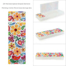 DIY Flower Special Shaped Diamond Painting 2 Grids Students Pencil Case