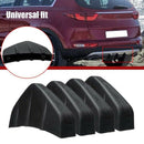 4 Pcs Universal Car Rear Bumper Lip Diffuser Shark Fin Style Car Back Bumpe F1D3