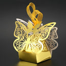 New 50pcs Butterfly Wedding favor box candy box gift box wedding favors eve H6A8