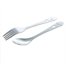 5X(Smiling Smile Face Spoon Fork Set Kitchenware Tableware P4O7)