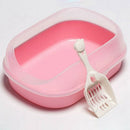 Pet Dog Toilet Bedpan Cat Litter Box Semi-Closed Sand Basin Cat Dog Tray Te