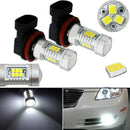 2PCS Yellow H8 Fog Light 3030 LED Driving Projector DRL Bulbs 1000LM Dur HDB