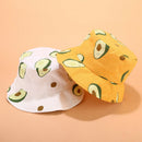 Parent-Child Hat Small Fresh Literary Avocado Fisherman Hat Women Summer Ou