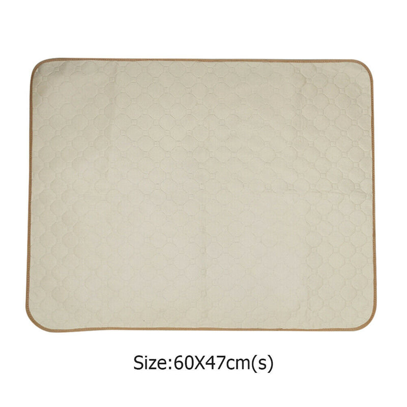 Washable Pet Diaper Pad Waterproof Durable Urine Absorbent Mat (Beige S) A
