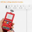 Handheld Digital Voltmeter Ohmmeter Multimeter AC DC Volt Tester Meter Red