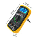 Digital LCD Multimeter Voltmeter Ammeter AC DC OHM Current Circuit Buzzer Tester