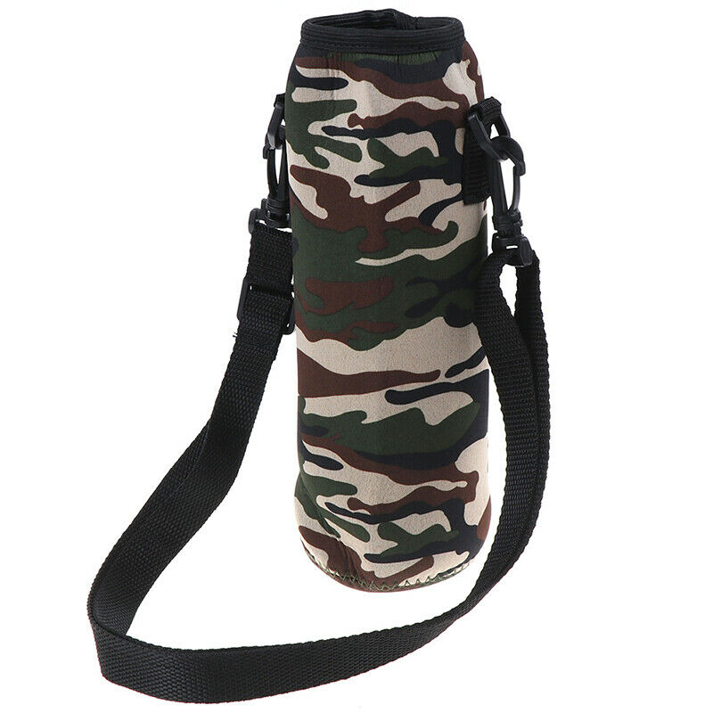 1000ML Water Bottle Carrier Insulated Cover Bag Neoprene Holder Strap OutdoorJ3C