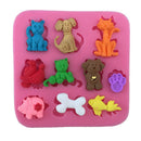 Cartoon cat animal Shape fondant cake silicone molds chocolate candy decor ME