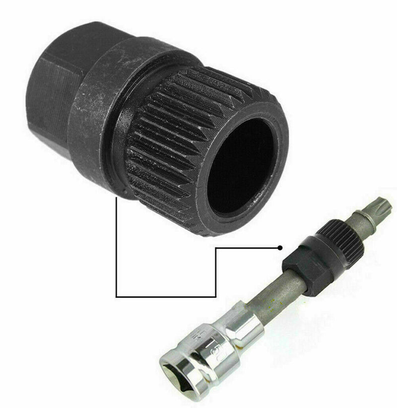 33 Spline Alternator Clutch Free Wheel Pulley Removal Tool Kit For Most Car All