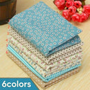 Mixed 100% Cotton Fabric Material Bundle Scraps Offcuts Quilting Quilt Fabric x6