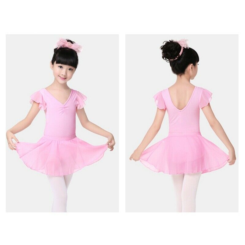 Ballet Leotards For Girls Girls Siamese Dance Practice Clothes Short Cotton Q9C9