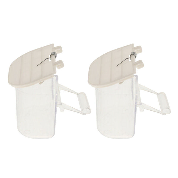 2pcs Starling Tiger Skin Peony Finch Small Birds Parrots Food Feeding Container