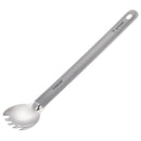Titanium Long Handle Spork With Polished Bowl Outdoor Camping Cooking Utens